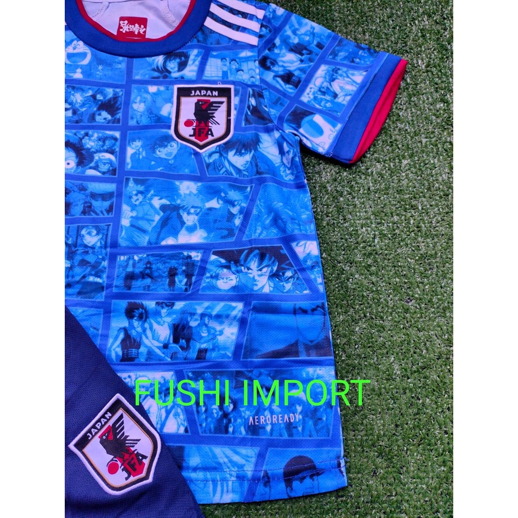 Setelan Jersey Baju Bola Jepang Special Anime Kids Anak 2021 2022 Fullset Satu Set Grade Ori