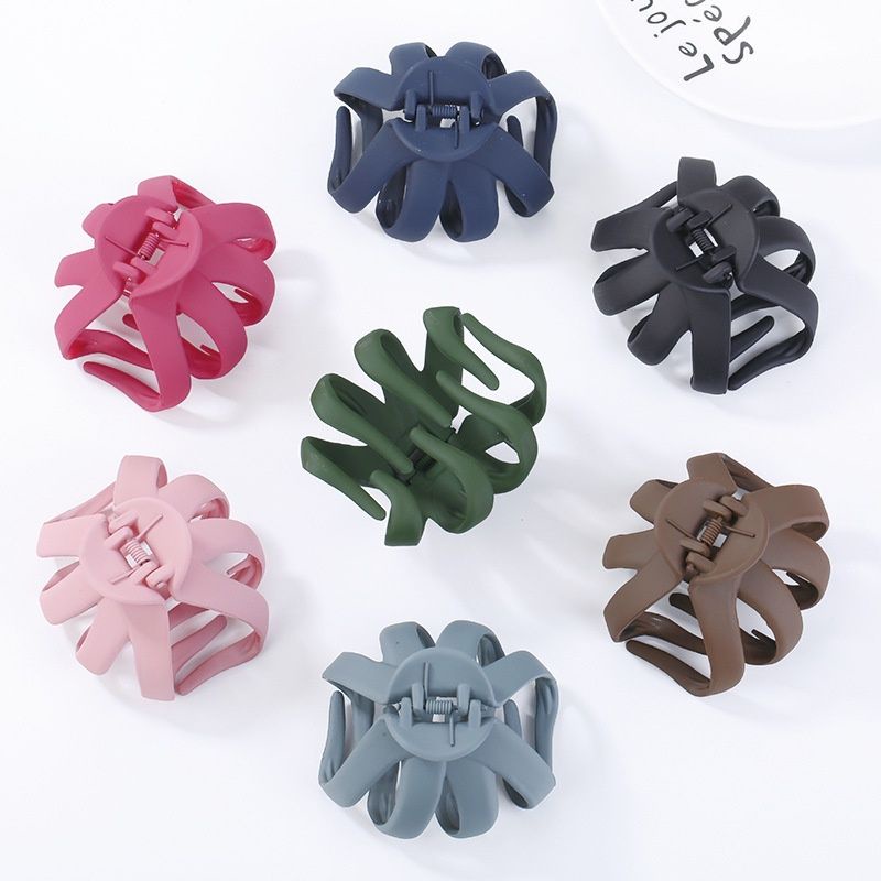 Jepit Jedai Doff 5cm Jepit Rambut Matte Cakar 4 Jepit Ponytail Hair Claw Clips