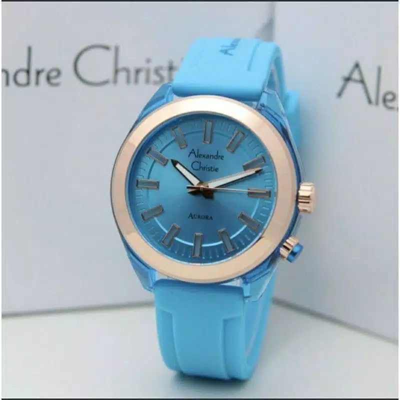 JAM TANGAN WANITA ALEXANDRE CHRISTIE 2928 AC 2928 AC2928 RUBBER ORIGINAL