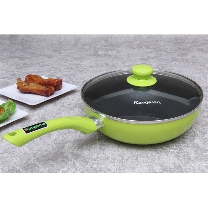 Fry Pan Kangaroo 24Cm + Tutup Kaca KG-919