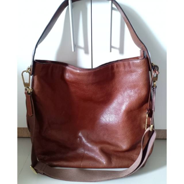 Tas fossil maya hobo brown large preloved second