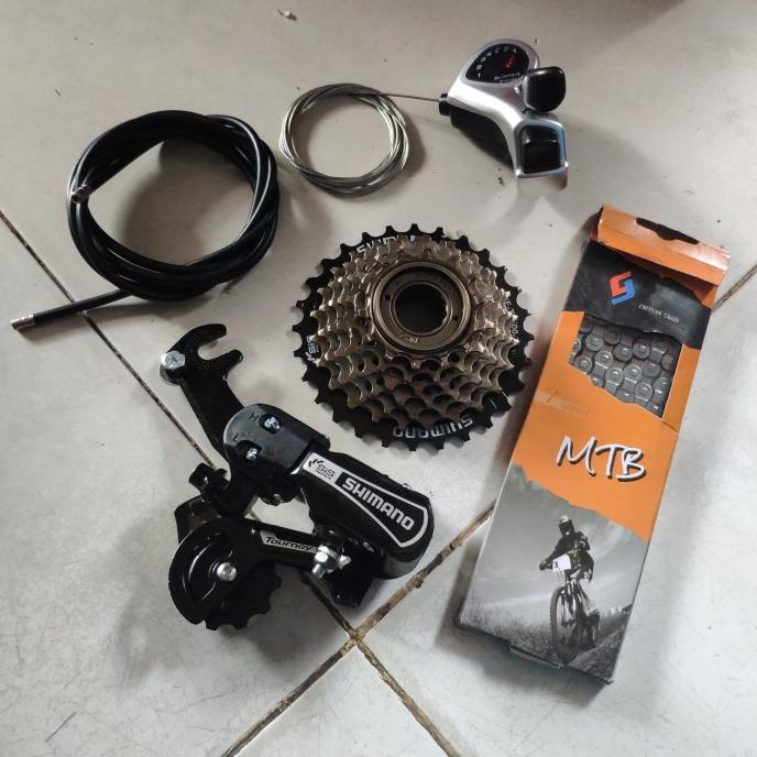 GROUPSET SHIMANO XT TOURNEY SEPEDA LIPAT / MINION MURAH (1set)