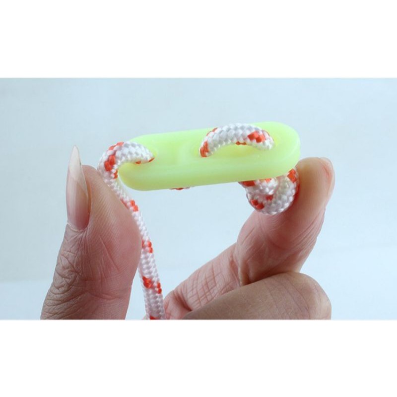 Gesper tali tenda guyline stopper luminous lubang 3 glow in dark