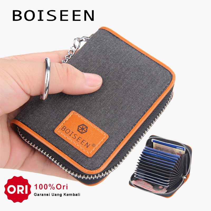 BOISEEN D6101 Dompet Kartu Pria Wanita Bahan Kulit PU Leather Premium WATCHKITE WKOS