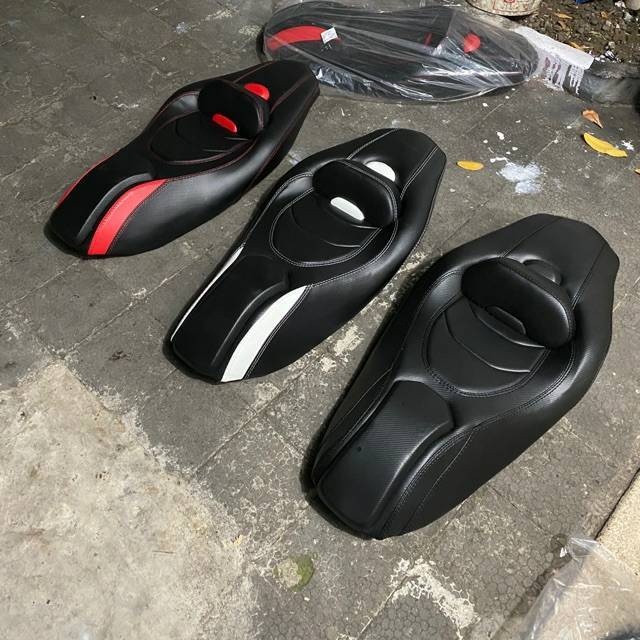 COVER KULIT JOK MOTOR VARIO ADV PCX NMAX BEAT LEXI AEROX CUSTOM RETRO PREDATOR MBTECH