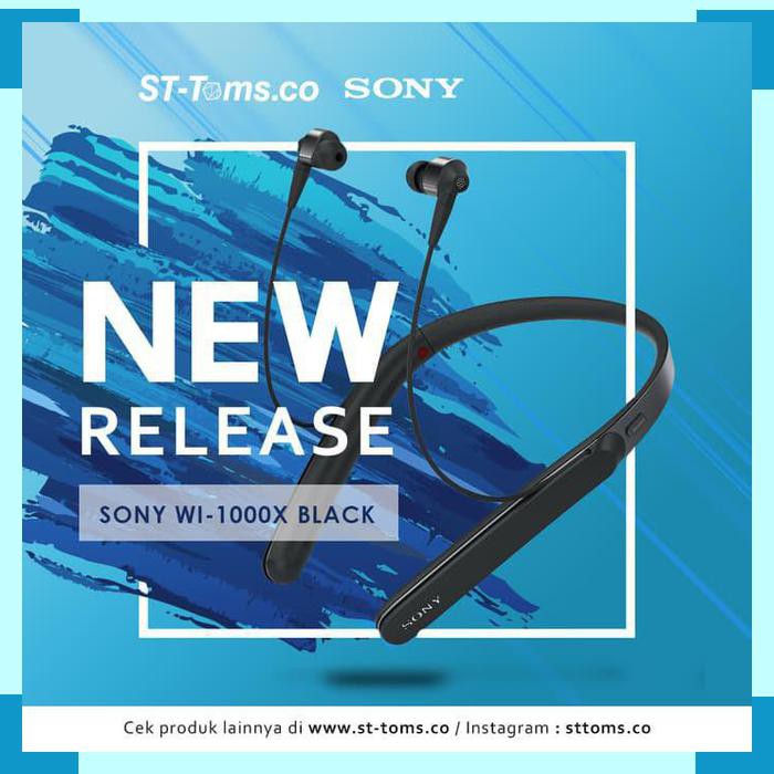 Sony WI1000X WI1000X 1000X Noise Cancelling Bluetooth Earphones Black