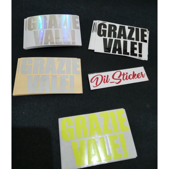 

STICKER GRAZIE VALE