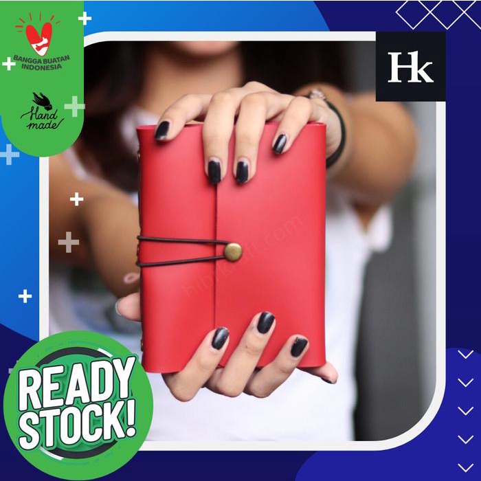 

Jurnalku Buku Jurnal Cover Kulit Hibrkraft - Sjp (Madonna Red)