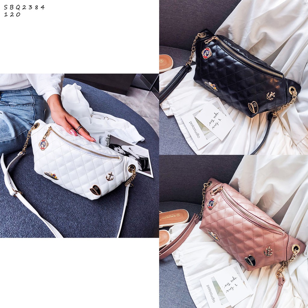 SBQ2384 Tas selempang sling bag fashion crossbody import cantik wanita