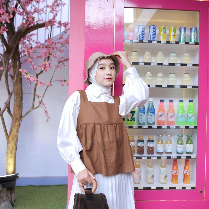 Claire Top / baju wanita /dress tanpa lengan