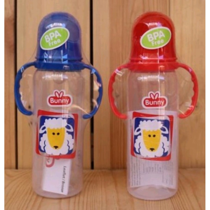 Botol susu besar 250 ml merk lusty bunny gagang BPA free