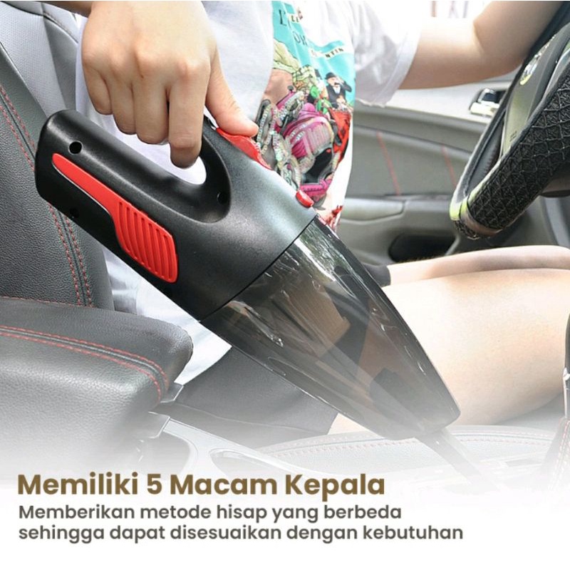 Vacuum Cleaner Mobil Vacuum Cleaner Portable High Power Alat Penyedot Debu Mobil Listrik 12V 120W