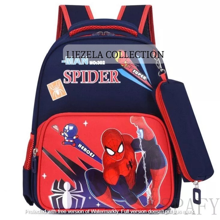 BISA BAYAR DI TEMPAT [COD] Ransel Sepidermen Ransel Spiderman Super Hero Unisex_Tas Ransel Sekolah A