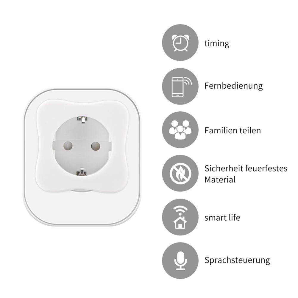 Alexa Smart Soil WiFi Smart Plug EU untuk Google Home