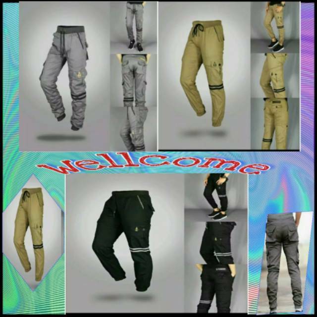 celana joger pria katun / celana joger panjang