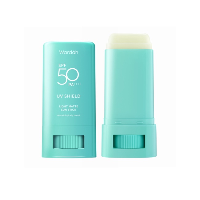 (Sunscreen Wajah) Wardah UV Shield Light Matte Sun Stick SPF 50 PA++++ 22 g - Sunblok Wajah Bentuk Stik Suncreen Sunscren Suncren tabir Surya Sunblock Muka Sun creen Sun blok Sunscree Suncree