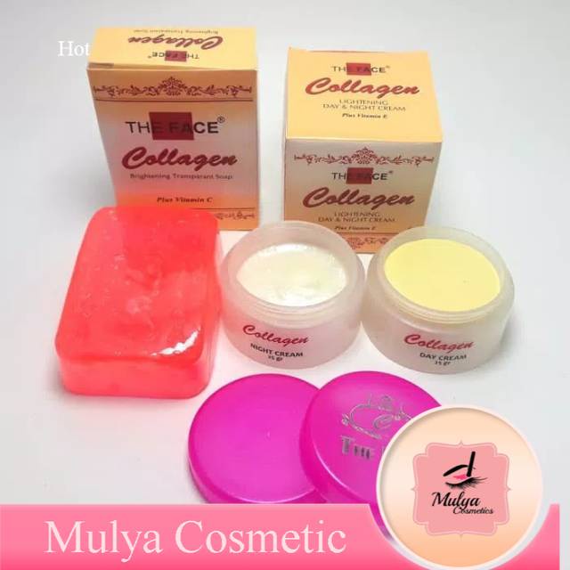 PAKET CREAM COLLAGEN THE FACE+SABUN COLLAGEN THE FACE ORYGINAL