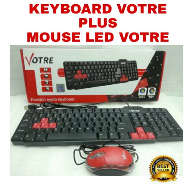 KEYBOARD VOTRE plus MOUSE LED VOTRE