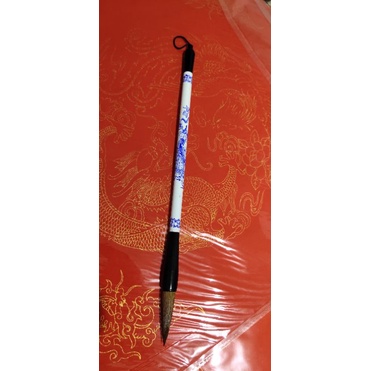 

kuas kaligrafi naga KN-1009 /mopit shufa, bulu musang kuas motif naga putih