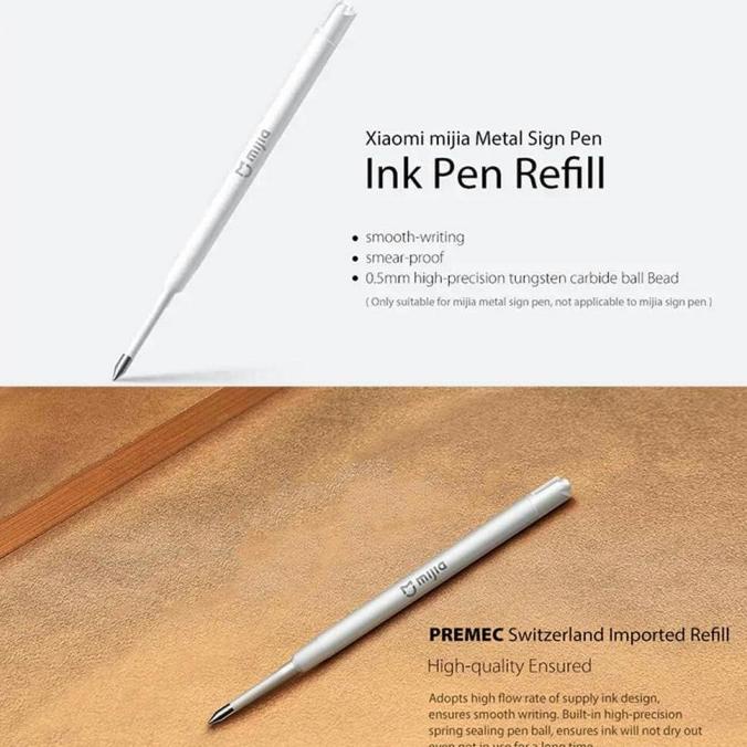 100% Original Xiaomi Mijia Metal Sign Pen Refill