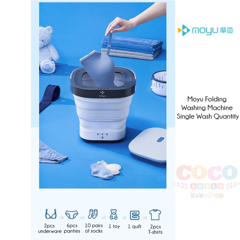XIAOMI MOYU 6th Generation Portable Washing Machine Mesin Cuci Ready