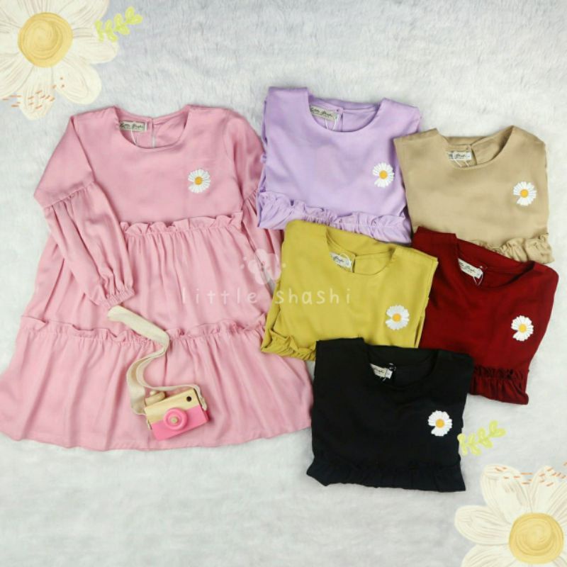tunik anak terlucu/tunik anak terbaru DAISY TUNIK 6 bulan-7 tahun RAYON PREMIUM /Tunik termurah