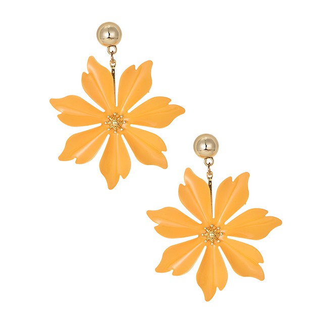 LRC Anting Tusuk Fashion Alloy Flower Earrings F97177