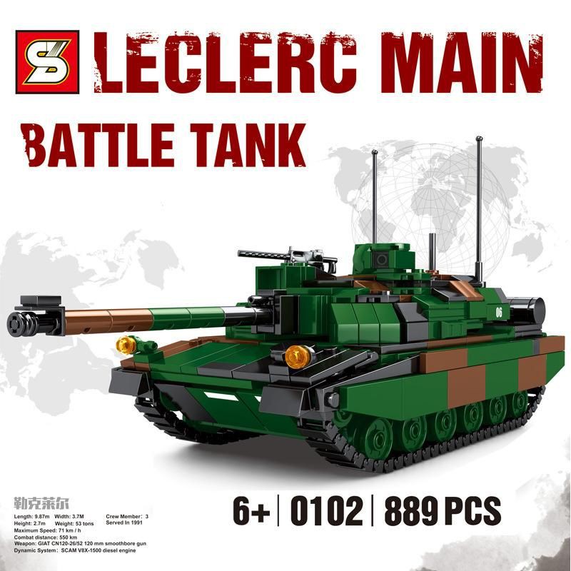 Brick SY 0102 - Tank Leclerc Main Battle
