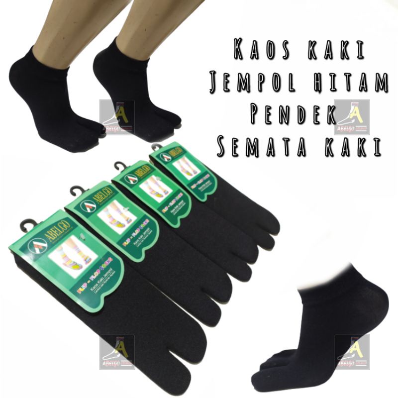 kaos kaki jempol pendek semata kaki cream polos/hitam polos/kaos kaki wanita jempol polos pendek/kaos kaki jempol flipflop