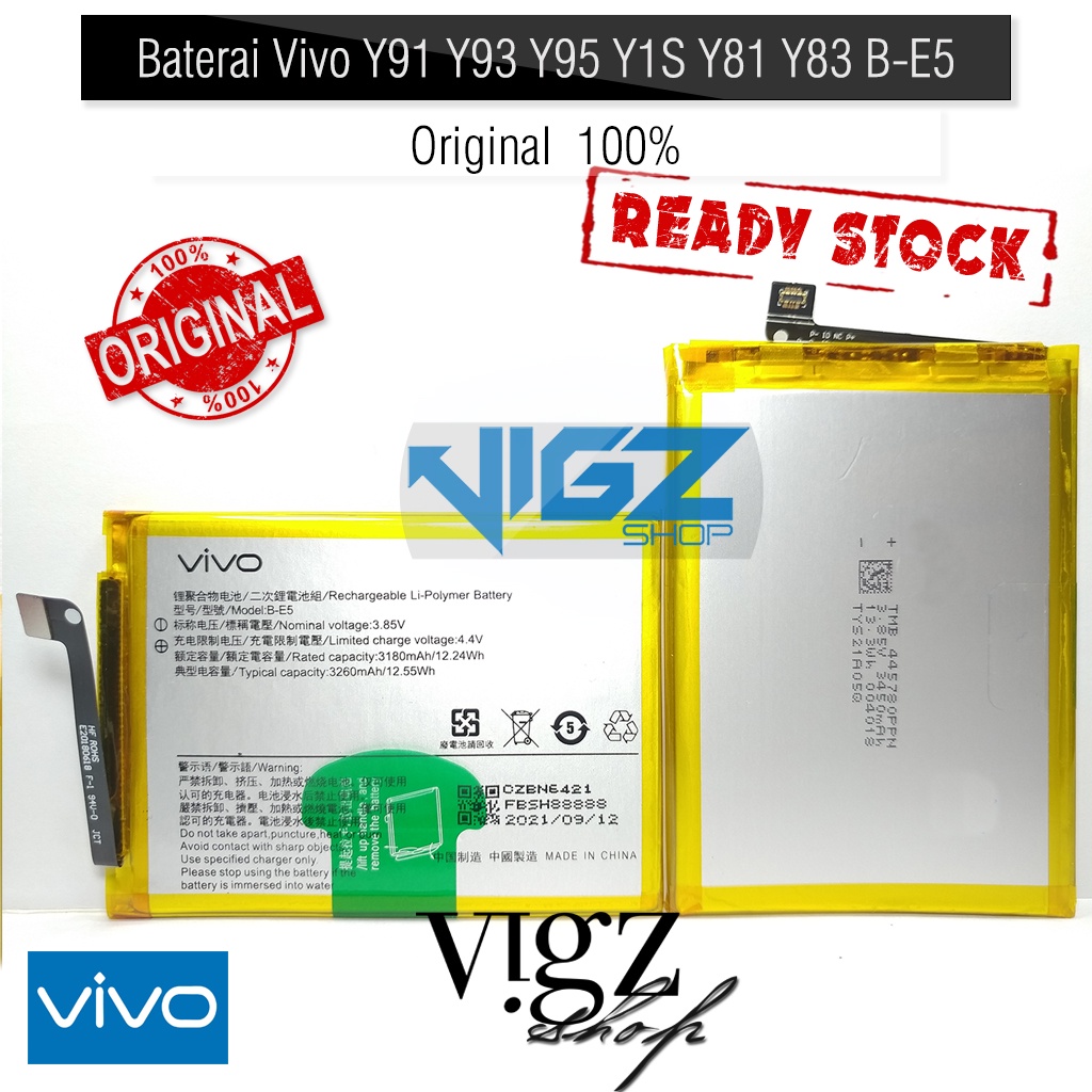 Baterai Vivo Y91 / Y93 / Y95 / Y1S / Y81 / Y83 B-E5 Original 100%