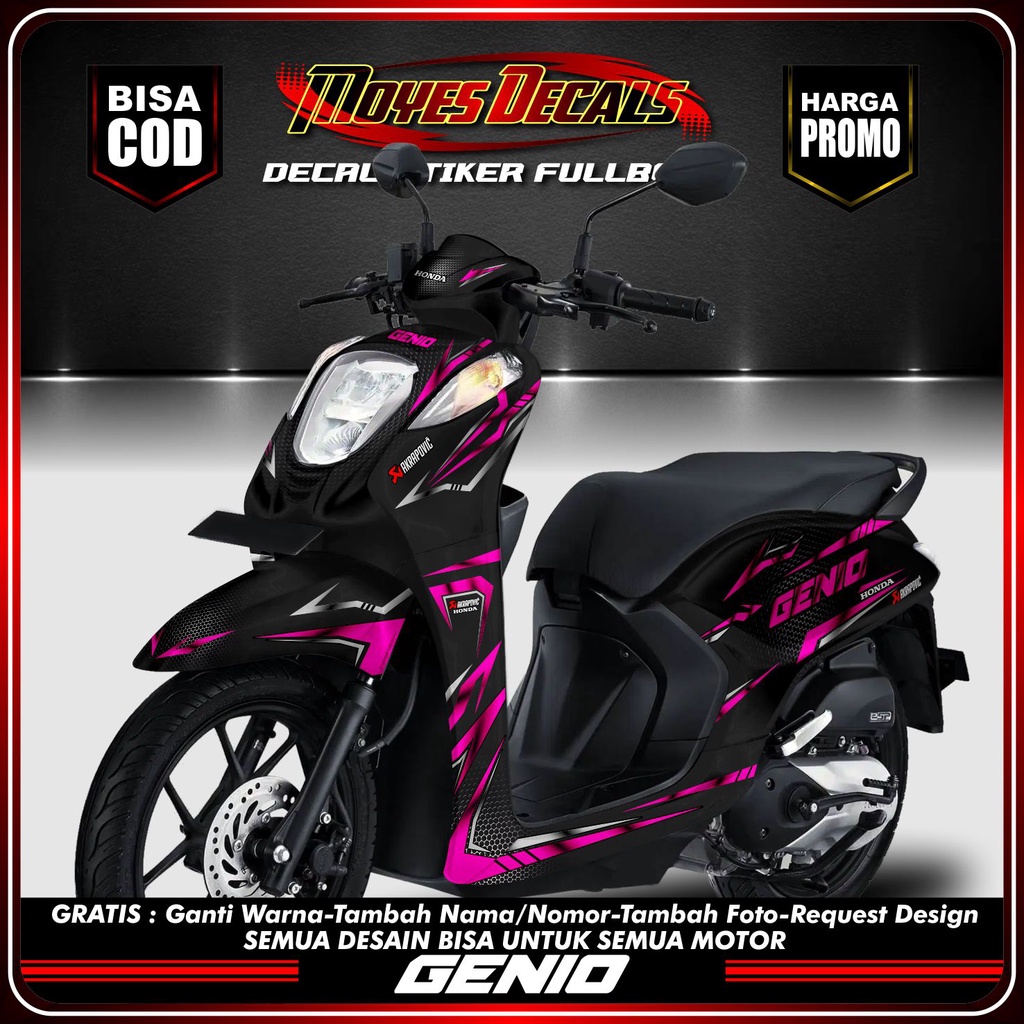 Sticker Decal Honda Genio Decal Sticker Genio Sticker FullBody Decal Genio Full Body Variasi