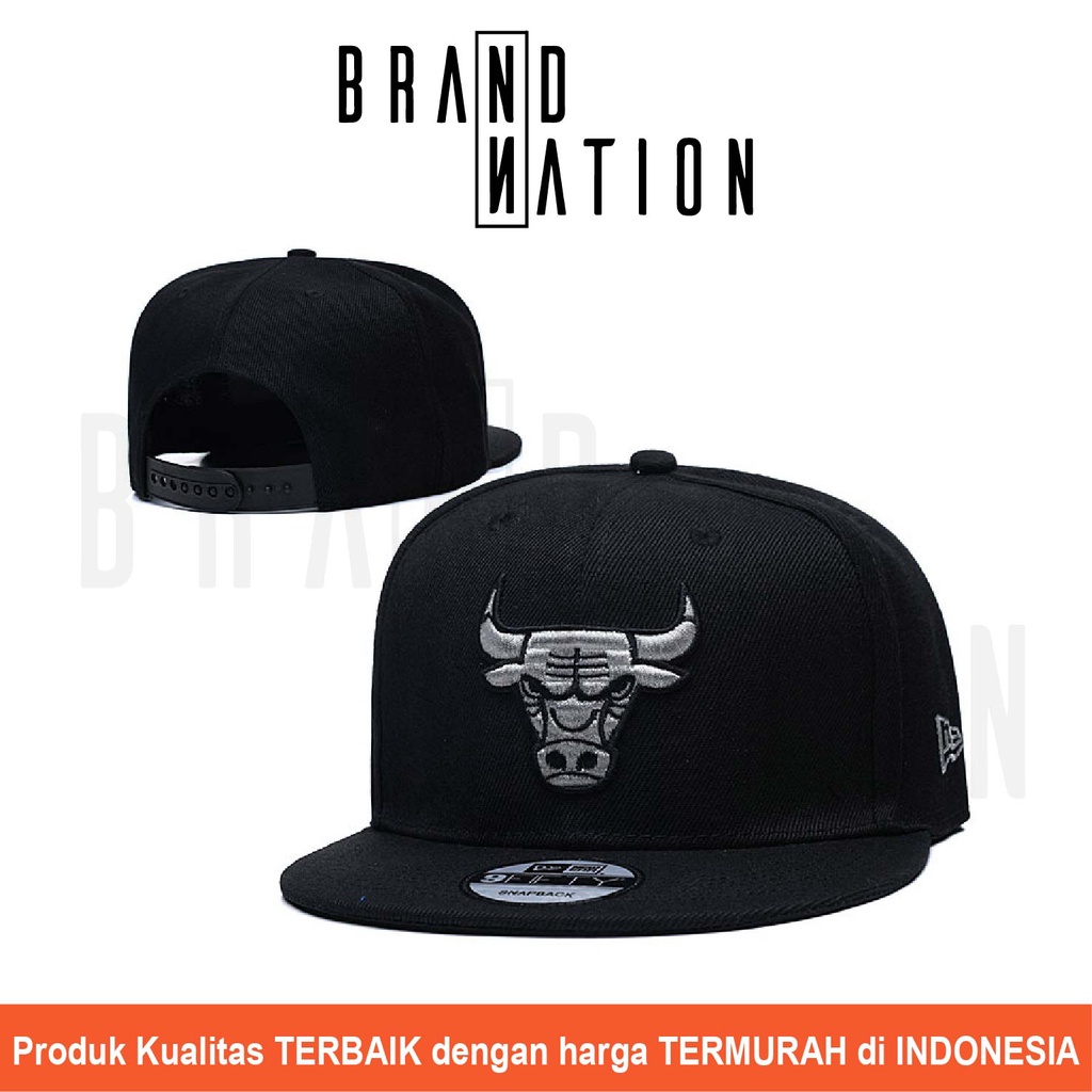 Topi SNAPBACK Chicago Bulls Black Silver 9FIFTY NBA Basketball Snapback