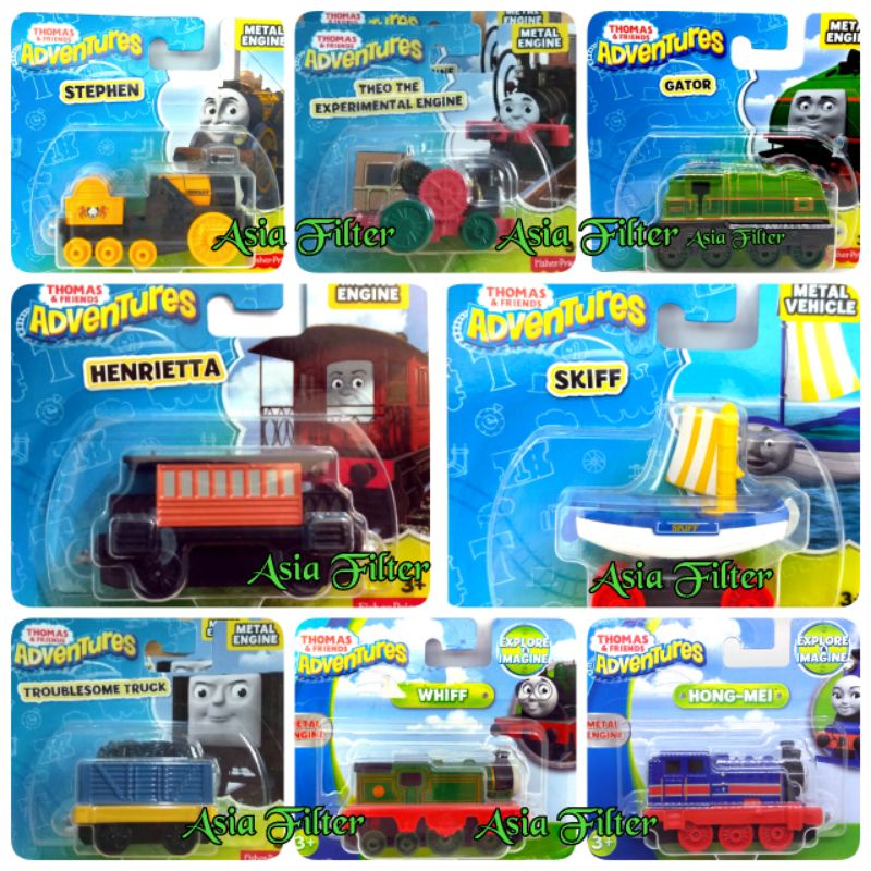 Thomas and Friends ADVENTURES Metal Engine Henrietta Theo Engine Troublesome Truck millie Gator Hong