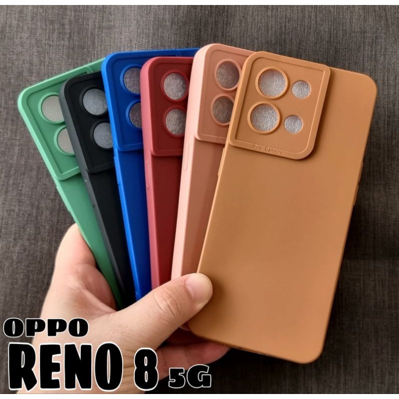 OPPO RENO 8 5G CASE PRO CAMERA MACARON CASING SOFTCASE SILIKON