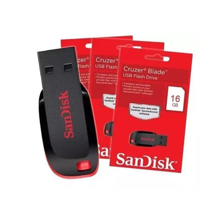 Flashdisk 64GB | Flashdrive Sandisk Cluzer Blade CZ50 64GB - Original Garansi 5 Tahun