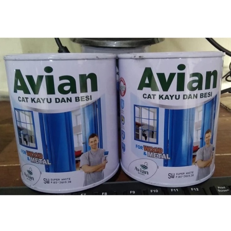 AVIAN CAT KAYU DAN BESI /  0.9lt Super White