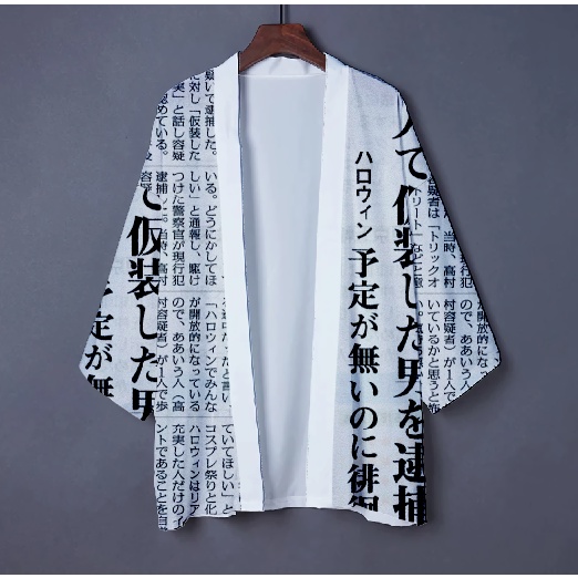 kimono wanita pria jepang cardigan fashion unisex