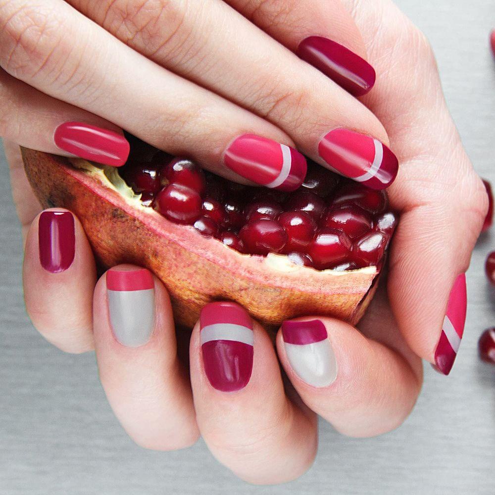 Mxbeauty 10 Lembar / lot Stiker Kuku Extension Warna Putih Untuk Nail Art / Manicure DIY