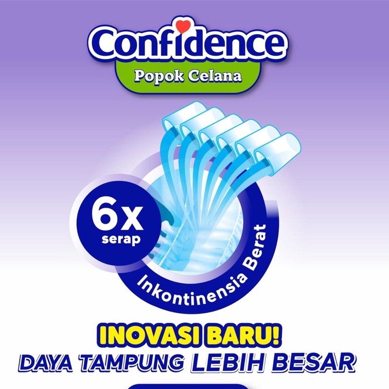 Confidence popok dewasa celana heavy flow L16 termurahh