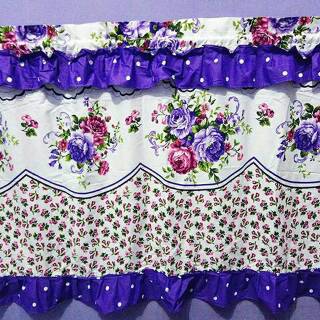 Horden kolong meja  dapur  shabby shabbychic bahan  katun 