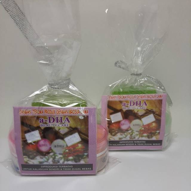 CREAM A DHA PINK &amp; HIJAU BERHOLOGRAM [3in1]