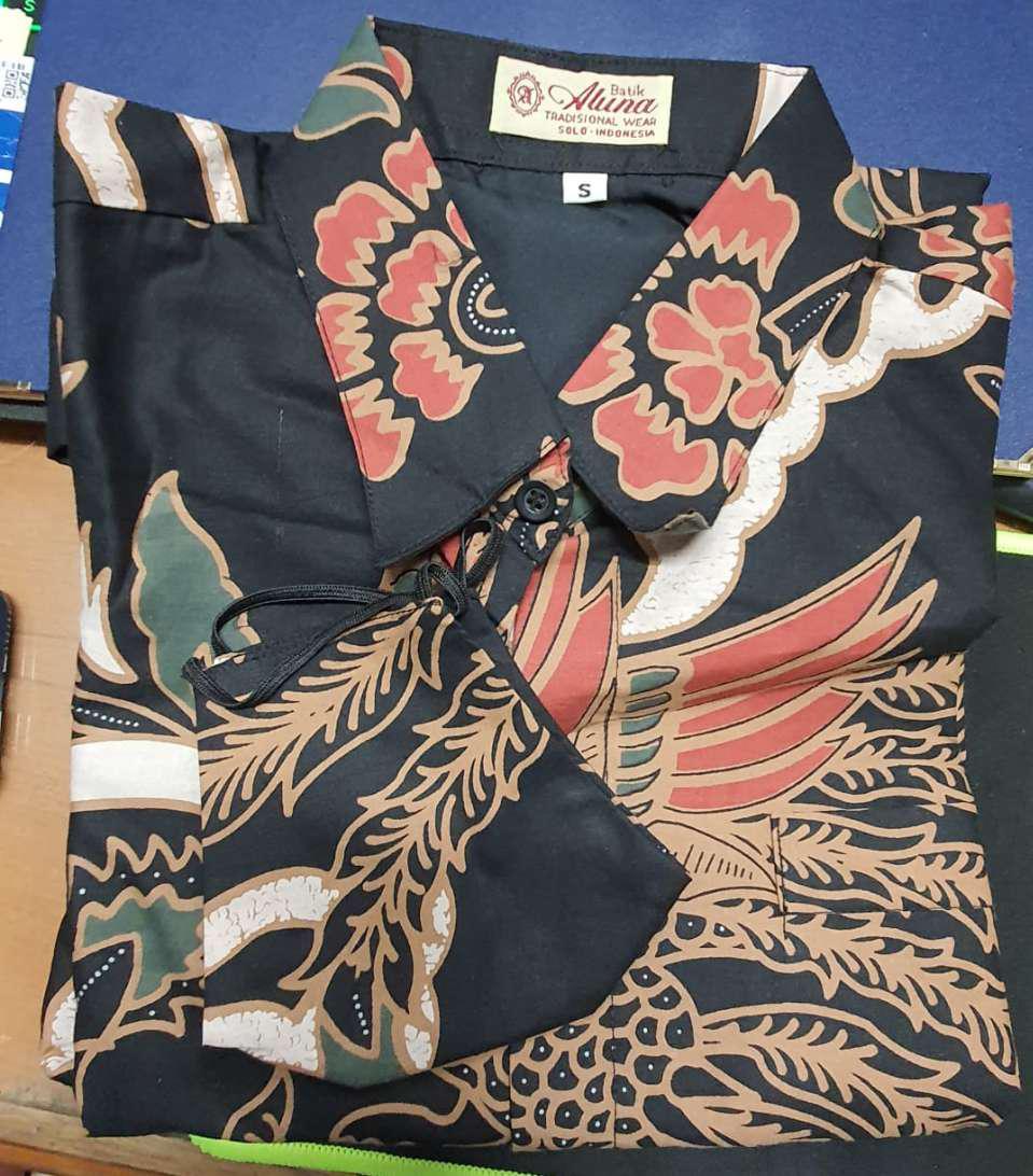 Batik Cowok Lengan Panjang Terkini Modern Premium Full Furing Produksi Batik Aluna Solo Pcw 009