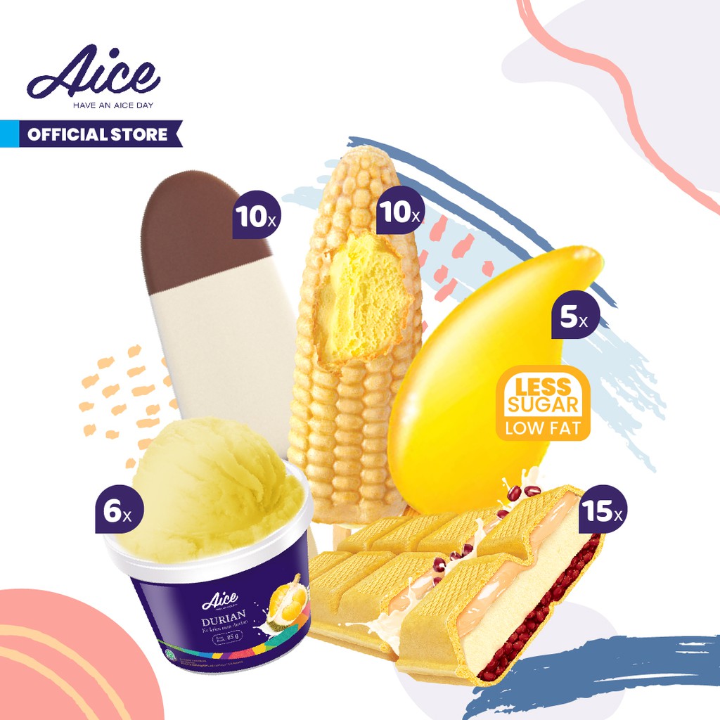 

Paket Aice Ice Cream Paket SukaSuka Es Krim isi 46pcs