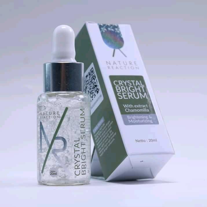 NR Serum Wajah Glowing Nature Reaction Crystal Bright - HALAL MUI & BPOM - 100% DIJAMIN ORIGINAL