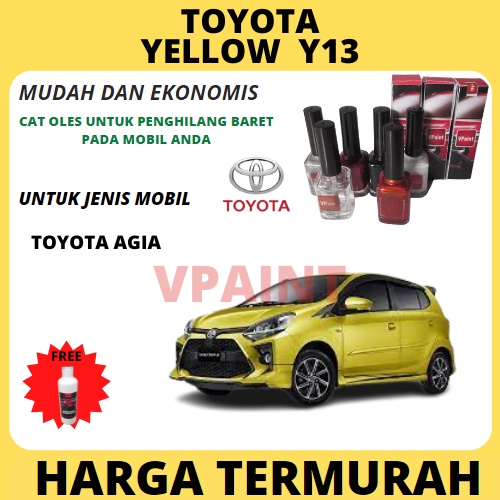 CAT OLES MOBIL/CAT MOBIL BARET TOYOTA YELLOW Y13 UNTUK AGIA ORIGINAL