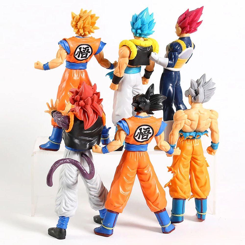 [Elegan] Dragon Ball Angka Koleksi Model Ornamen Desktop PVC Figure Brinquedo Mainan Model Mainan Monkey King Son Goku Figure