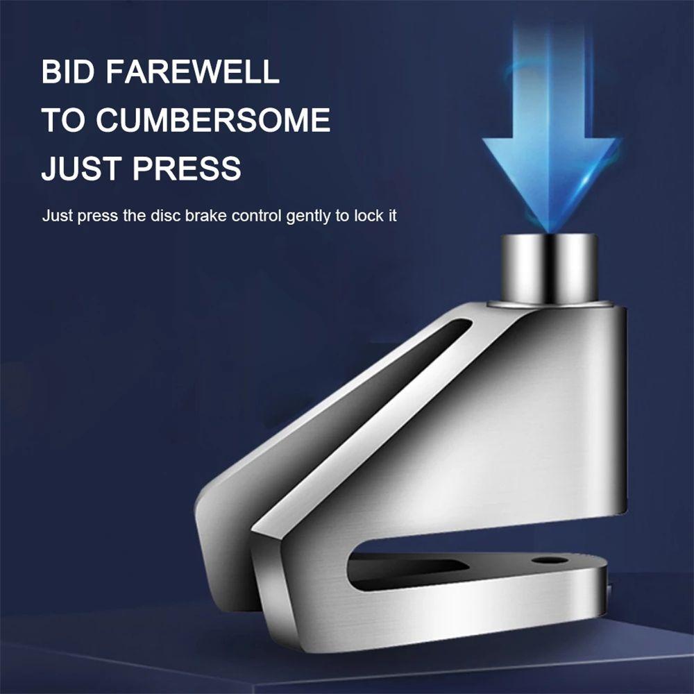 Lanfy Kunci Rem Cakram Bersepeda Kunci Disk Roda Anti Maling Dengan 2kunci Perlengkapan Sepeda Roda Skateboard Bike Lock