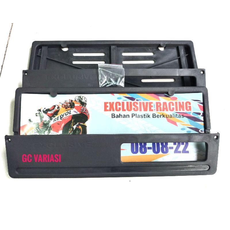 COVER PLAT MOTOR/PELINDUNG PLAT MOTOR/BINGKAI PLAT NOMOR