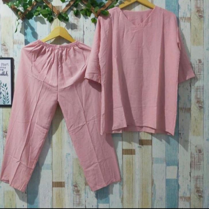 Best☆ SETELAN POLOS ANDIN // SET ANDIN KATUN RAYON // SETELAN ANDIN JUMBO 58