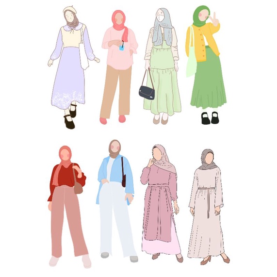 

stiker ootd stiker outfit gilrs stiker outfit muslimah